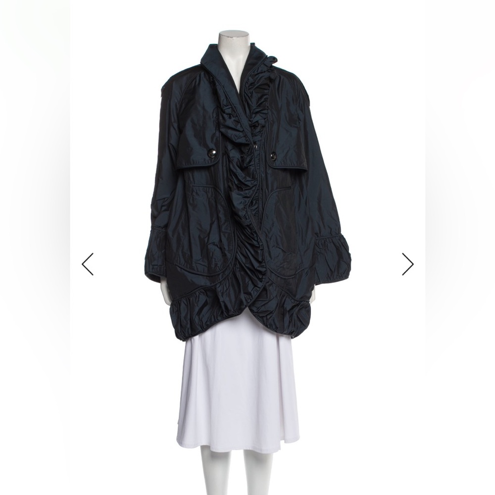 NWT Burberry Vintage Runway Blue Trench Coat - Picture 3 of 6